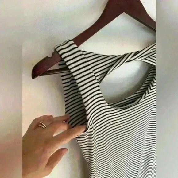 dELiA*s women’s mini dress striped black and white stretchy fit size Small - Picture 7 of 11